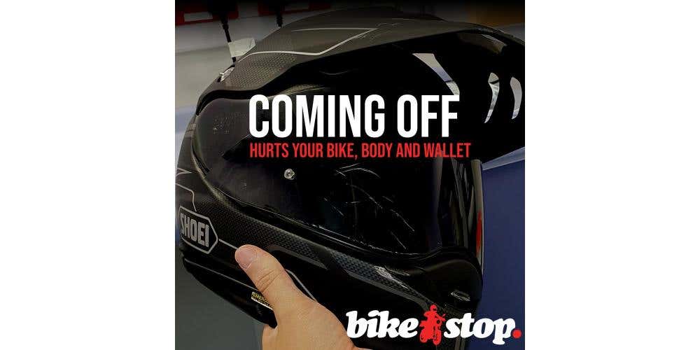 Coming Off: Hurts your bike, body and wallet