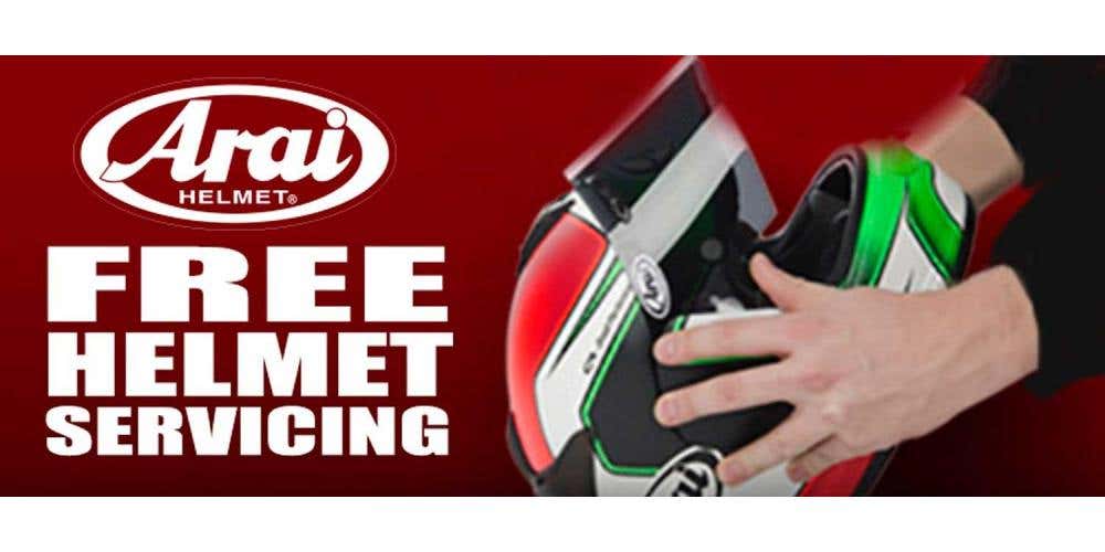 Arai and HJC Helmet Servicing - Saturday August 14th