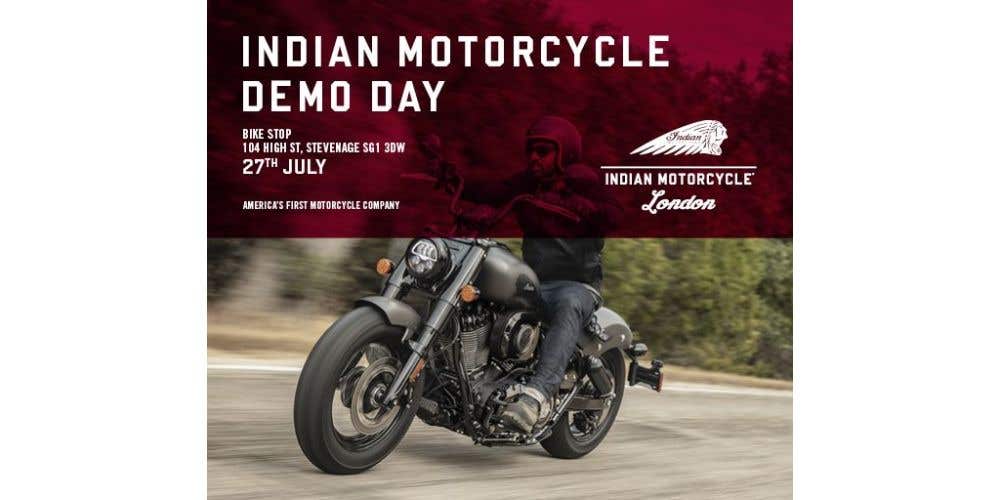 Indian Motorcycle Demo Day here x Krazy Horse, Sat 27th July 2024