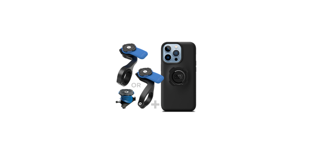 Our most popular phone to bike mounting system - Quad Lock