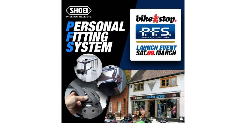 UK Launch of Shoei Personal Fit System "PFS" - Sat 9th March 2024