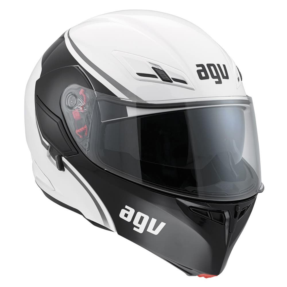 AGV Compact Course Helmet - White / Gun Front Right
