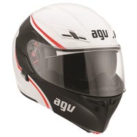 AGV Compact Course Helmet - White / Red Front Right