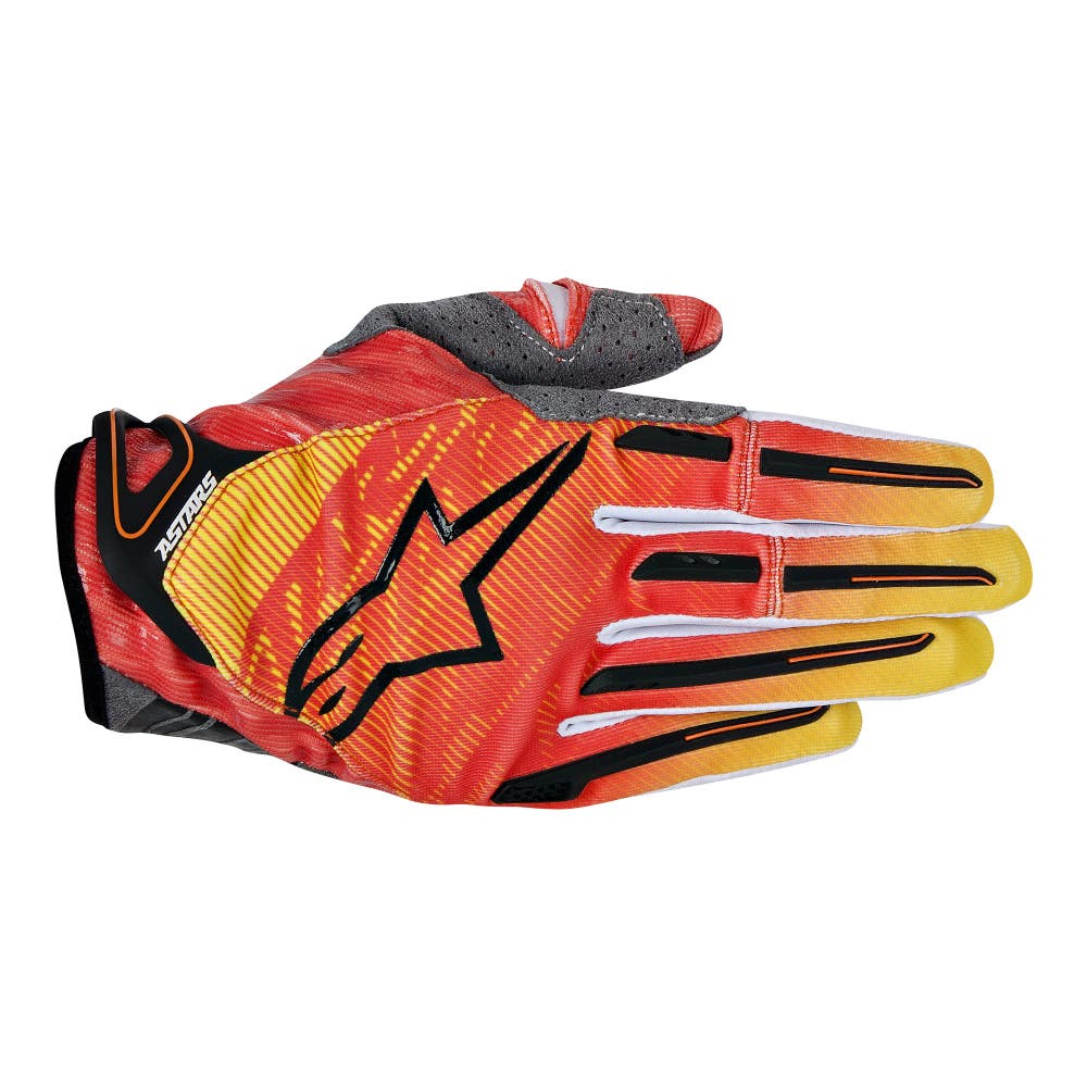 Alpinestars Charger Motocross Gloves - Orange / Red / Yellow