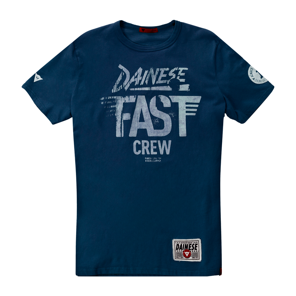 Dainese Fast Crew T-Shirt - Navy Blue