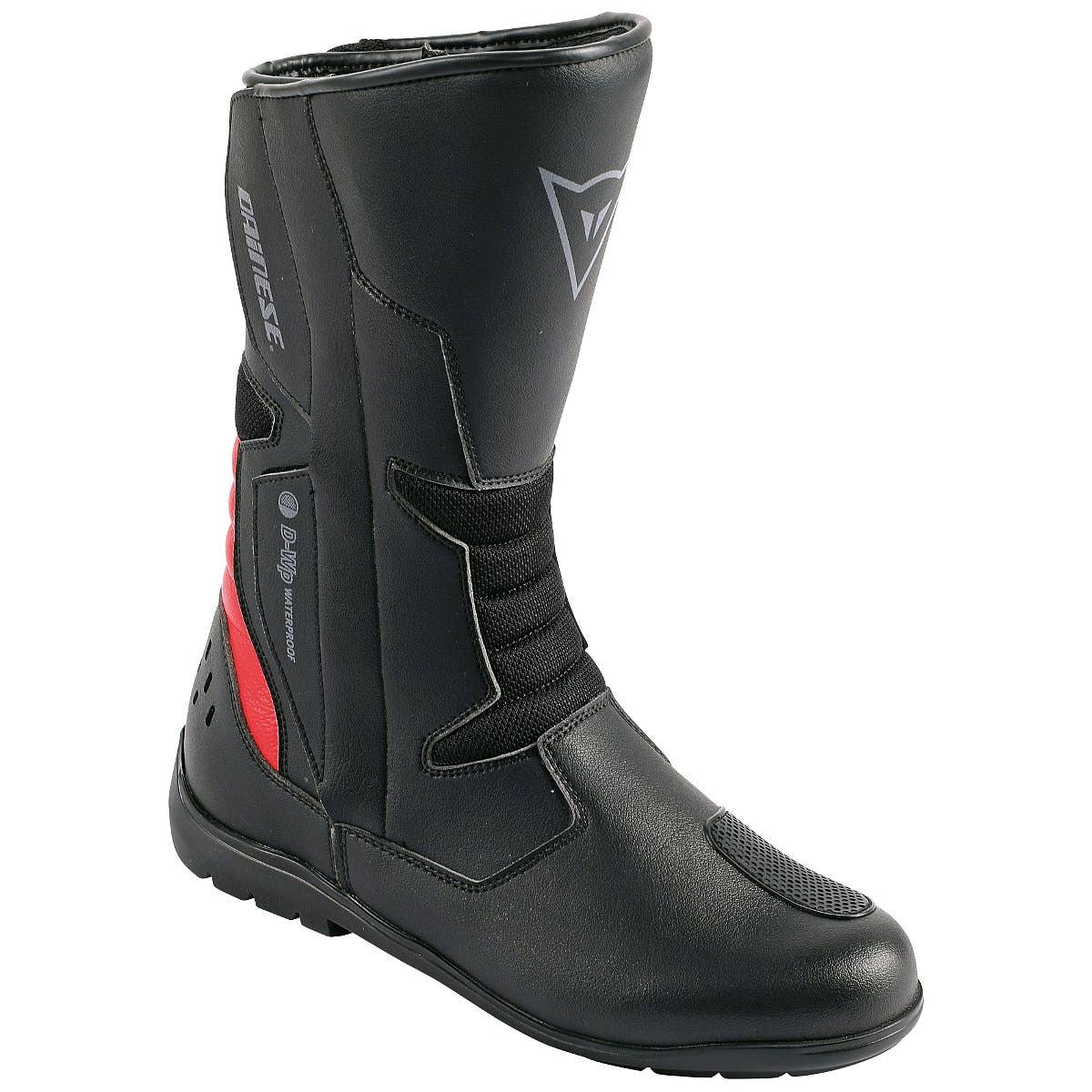 Dainese Tempest D-WP Waterproof Boots - Black/Red | Bike Stop UK