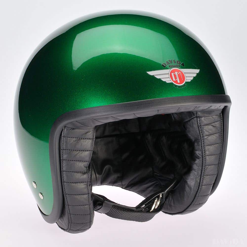 Davida Jet Standard Cosmic Candy Helmet - Green