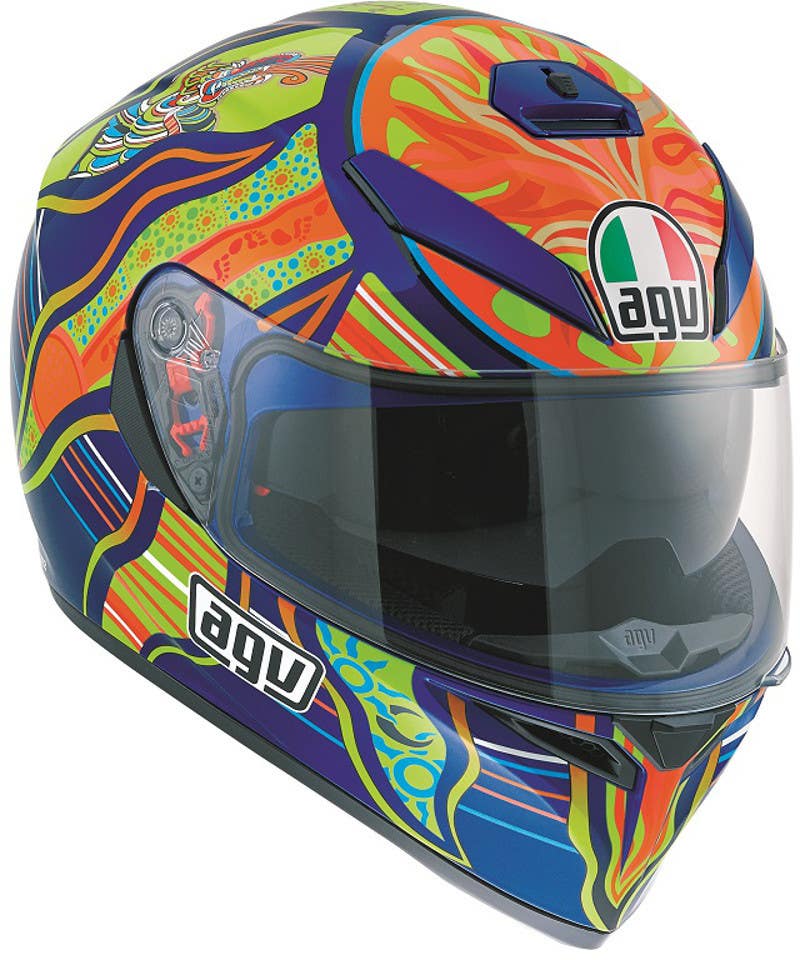 AGV K3 SV Helmet Rossi 5 Continents Bike Stop UK