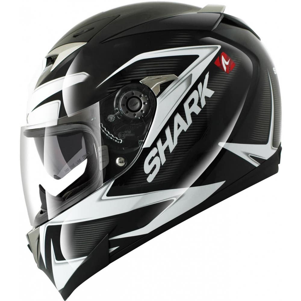 Shark S900-C Creed Helmet - Black / White / Red